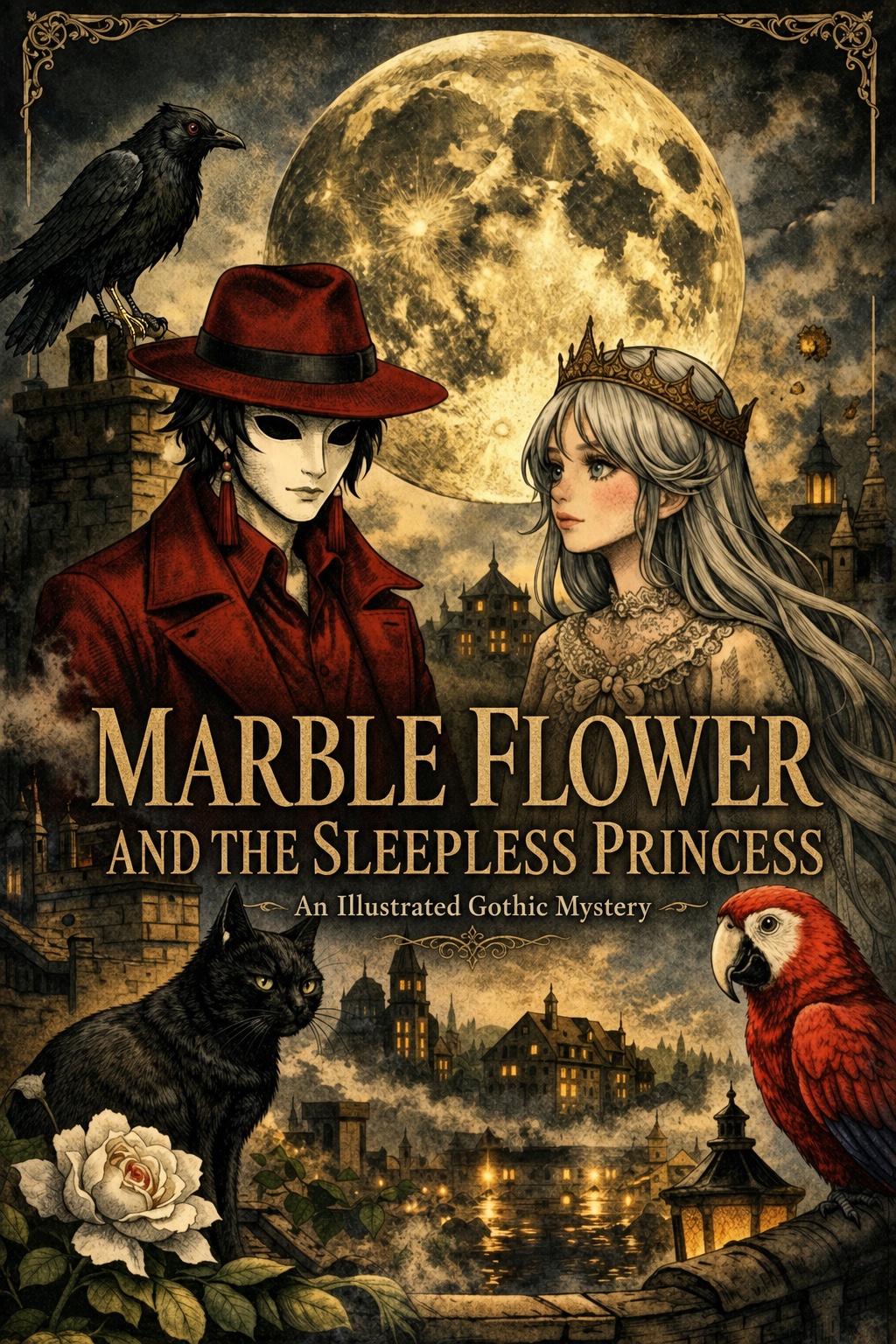 English poster for Marble Flower and the Sleepless Princess